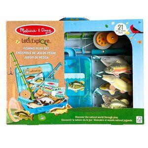 NEW Melissa & Doug Let’s Explore Fishing Play Set – 21 Pieces - FSC Certified